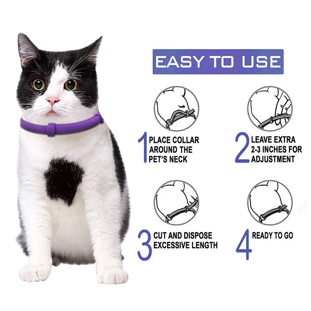 

Calming Collar For Cats And Kittens Relieve Reduce Anxiety Or Stress Pheromones Formula Waterproof Your Pet Lasting Calm Collar