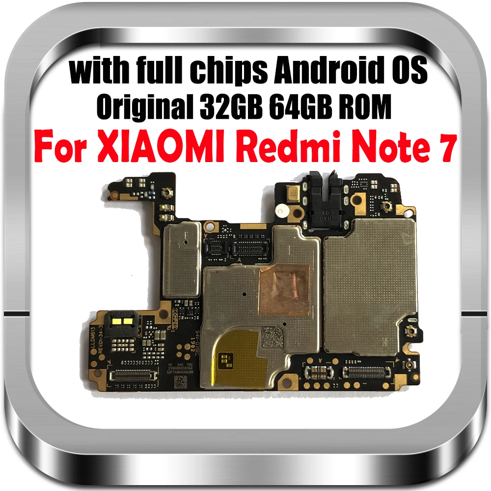Материнская плата 32 ГБ 64 для материнской платы Redmi Note 7 оригинальная материнская