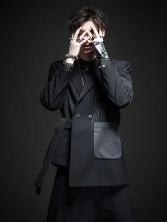 

S-6XL!! Men's autumn and winter 2020 new men's black slim suit jacket