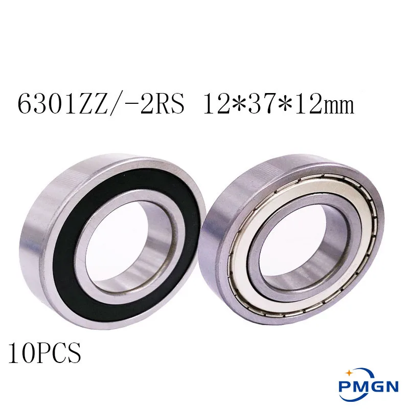 

10pcs/lot 6301 2RS 6301ZZ 6301-2Z 6301Z 80301 12*37*12 mm ABEC-5 deep groove ball bearing