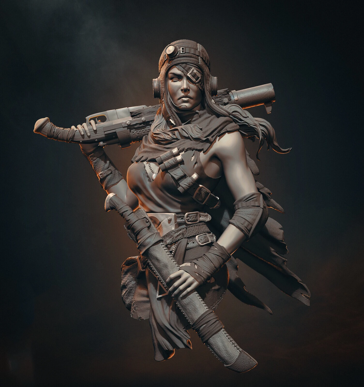

80mm Resin Model Bust GK，Unassembled and unpainted kit