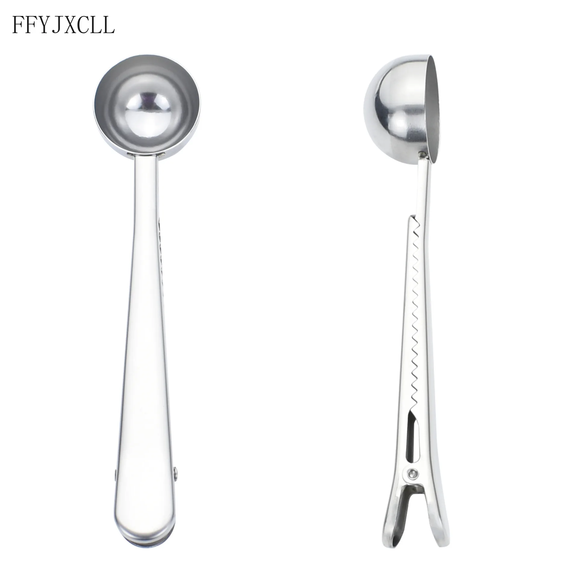 Многофункциональный зажим для кофейной ложки из нержавеющей стали Два в одном