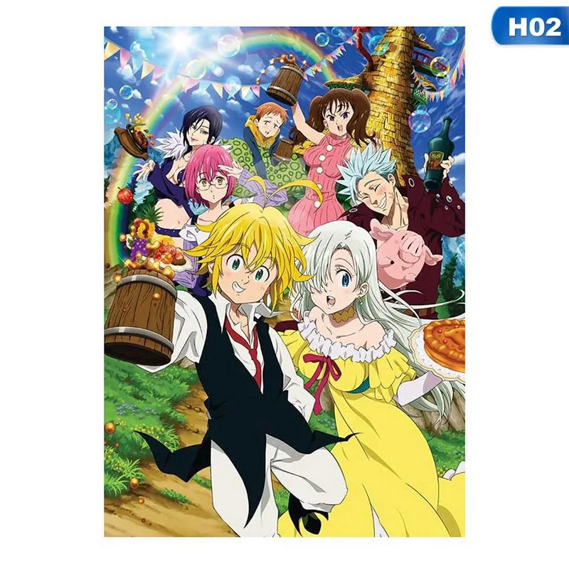 

Anime The Seven Deadly Wall Poster The Seven Deadly Sins Nanatsu no Taizai Cosplay Anime Wall Poster Home Decor Art Painting