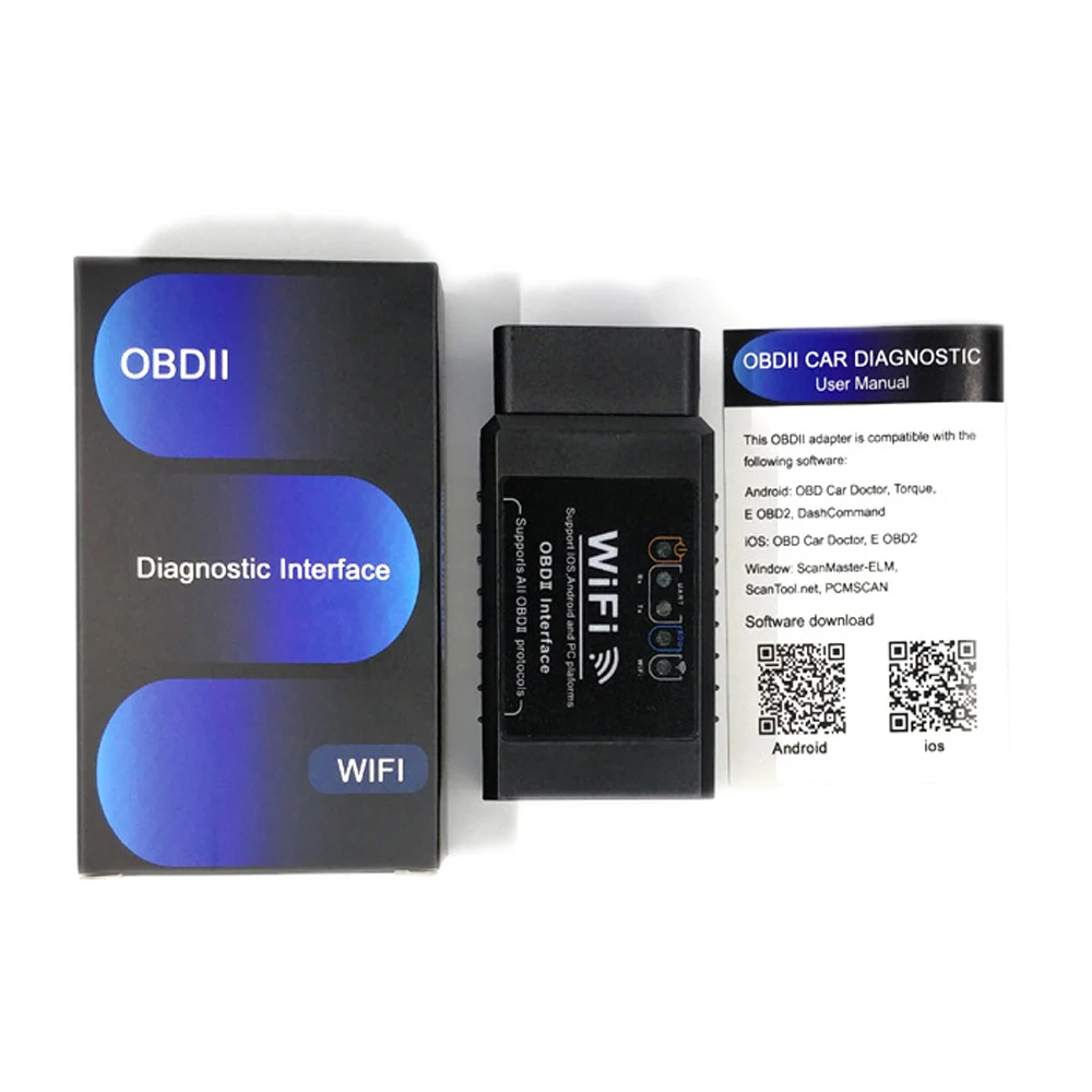 2020 новый WIFI V1.5 ELM327 OBDII интерфейс сканер для Mazda 2 3 5 6/CX 5/Premacy 2001/RX8 черный Мини OBD ELM