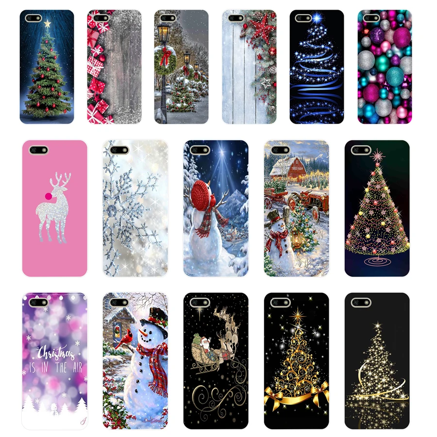 341FG новый год Снеговик Красочный Счастливого Рождества Мягкий Силиконовый ТПУ