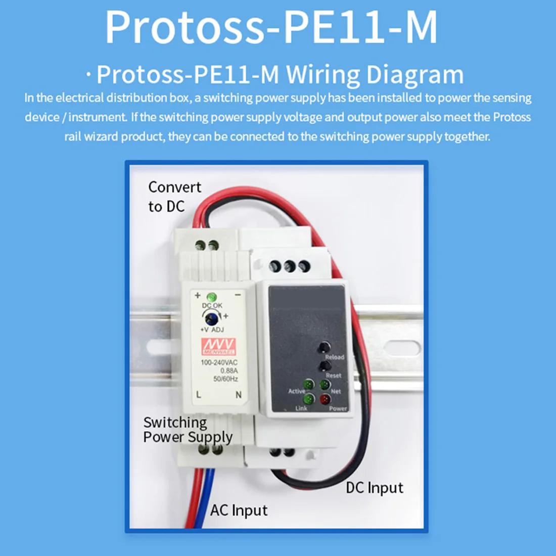 1xprotoss pe11 rs485 wired to ethernet serial server rail mounting dtu rs485 to ethernet serial server support modbus master free global shipping
