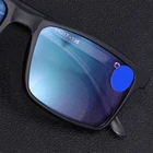 Очки для чтения с бифокальным покрытием TR90 для мужчин и женщин, пресбиопические аксессуары с защитой от сисветильник, с увеличительным эффектом, с титановой оправой, черные