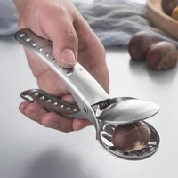 2 in 1 quick chestnut clip home stainless steel walnut pliers metal nutcracker sheller nut opener kitchen tools cutter gadgets