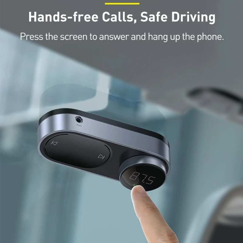 

FM-трансмиттер на солнечной батарее с поддержкой Bluetooth 5,0 и поддержкой быстрой зарядки