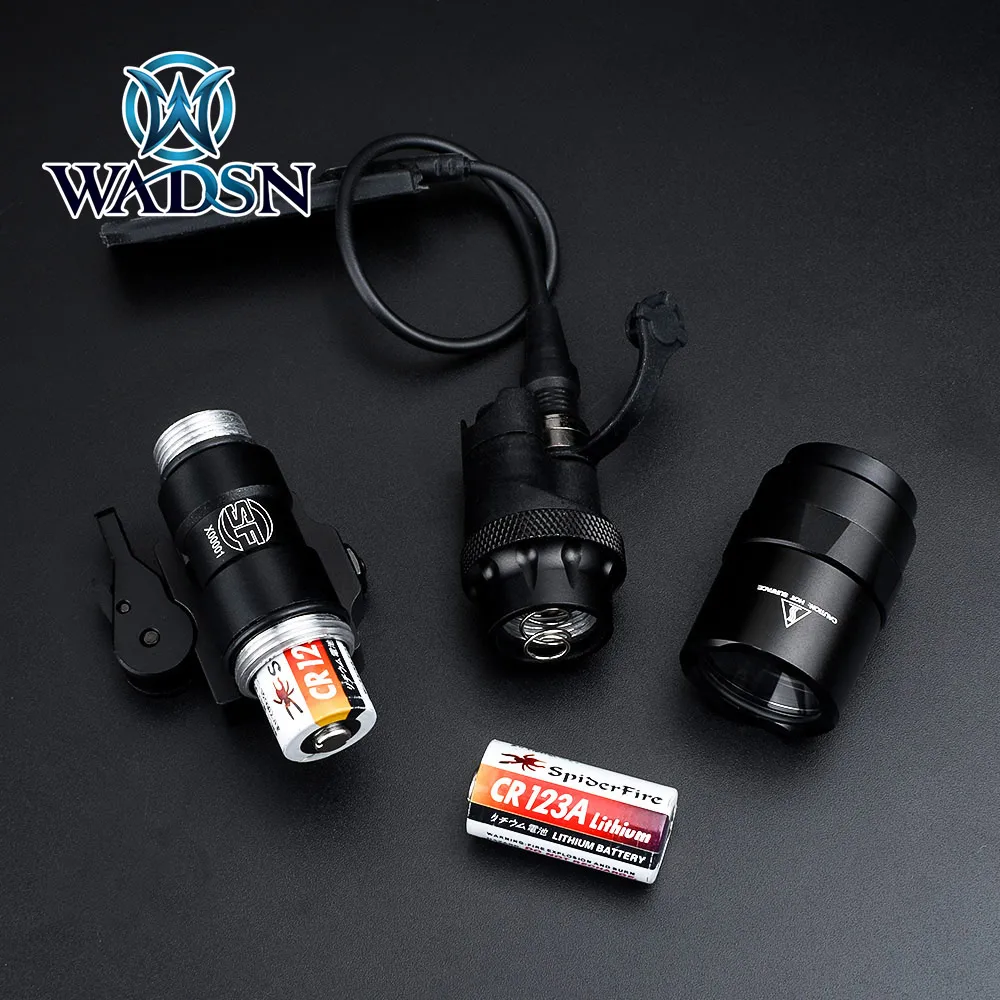 

WADSN Tactical Surefir Flashlight M322 250Lumen Airsoft Rifle Scout Hunting Light wDS07 Switch Assembly With ADM Weapon Mount