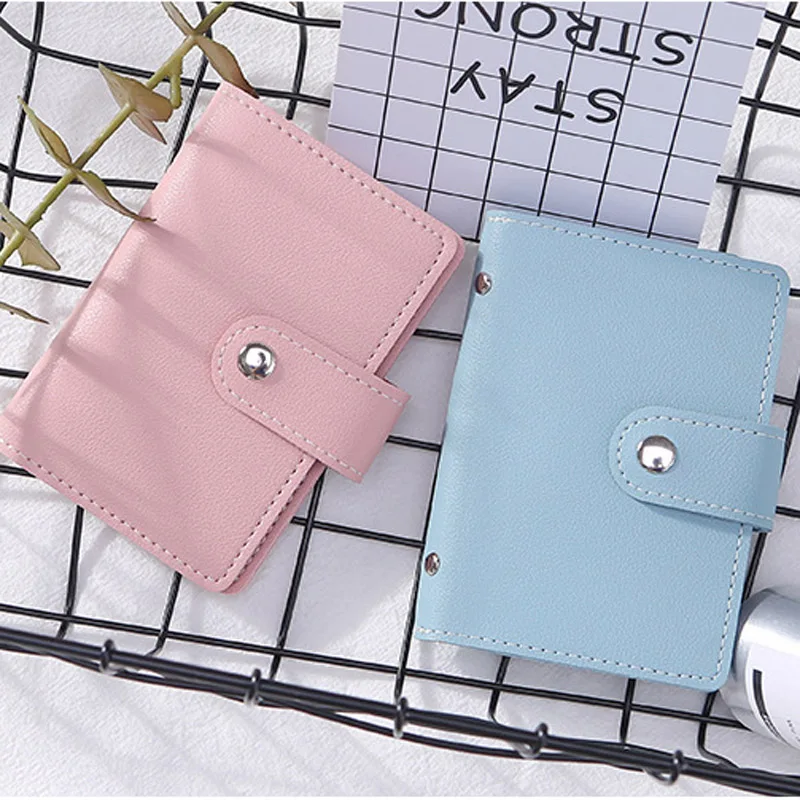 

Fashion Unisex Business Card Holder Women Credit Card Case ID Bag For Men Clutch Organizer Wallet With Driver's License Slots