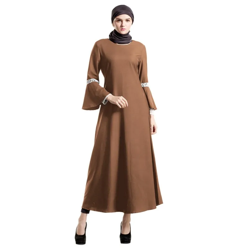 Abaya мусульманское длинное платье Amira Khaleeji Jilbab кружевное в пол с длинным рукавом