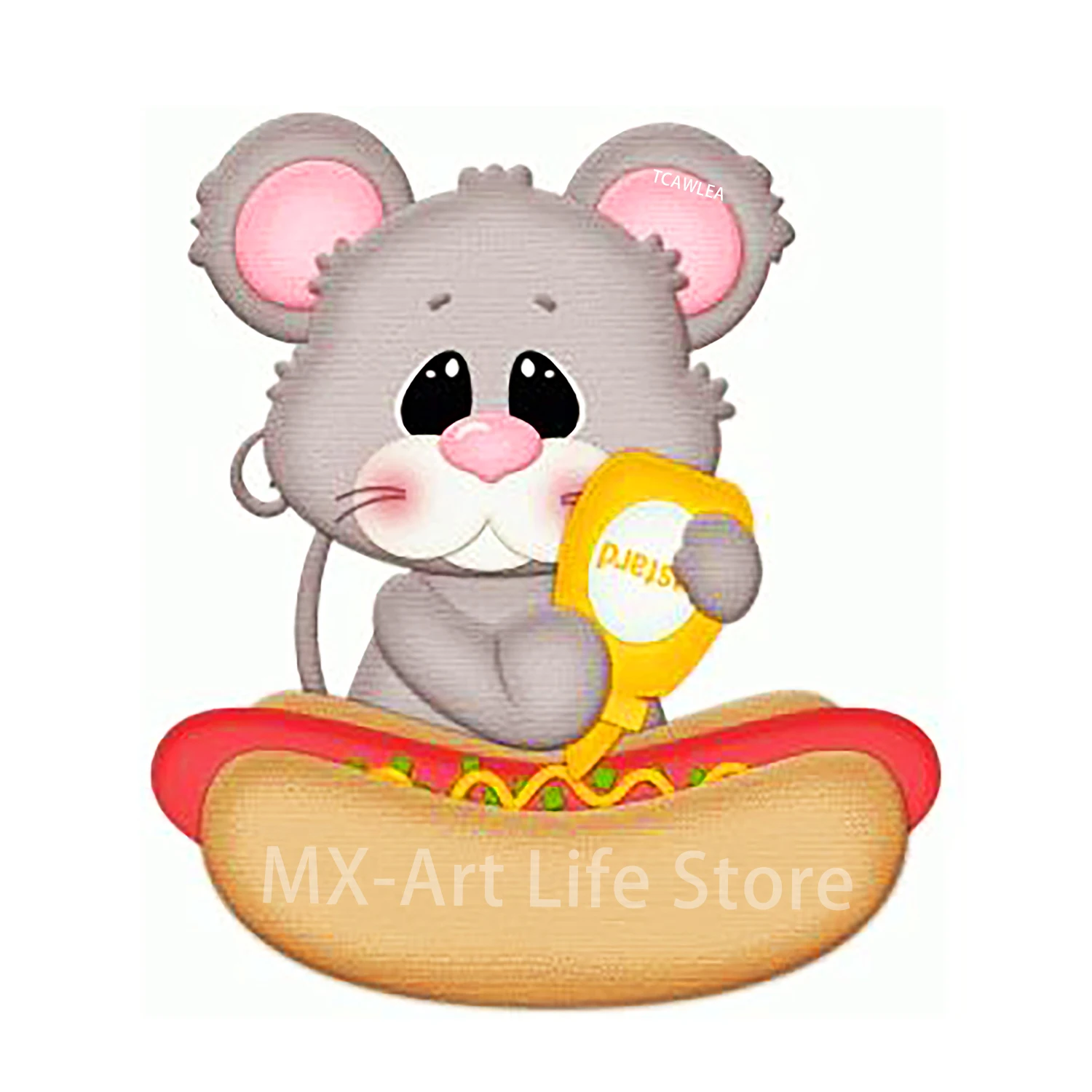 Крем для мыши хот-дог металлическая резка штампы животные Детская кукла ремесло