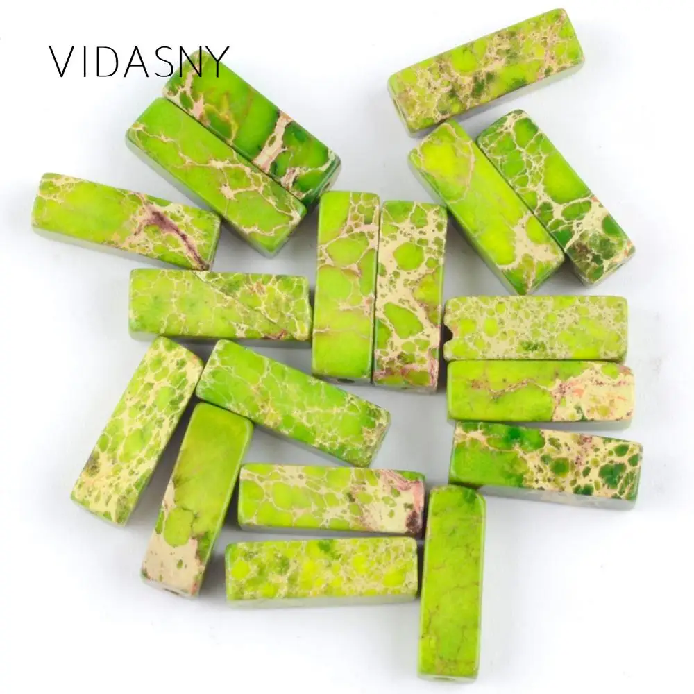 Бусины в форме колонны с натуральным драгоценным камнем бусины-разделители для