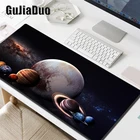 Коврик для мыши GuJiaDuo с изображением различных планеты Галактики, геймерский Настольный коврик для отдыха на запястье для письма, клавиатуры ноутбука, коврик для мыши