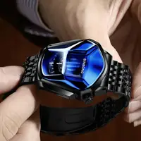 New Arrival Waterproof Creative Wrist Watch For Male Clock Men Watch Relgio Masculino Gold Stainless Steel Wristwatch 1