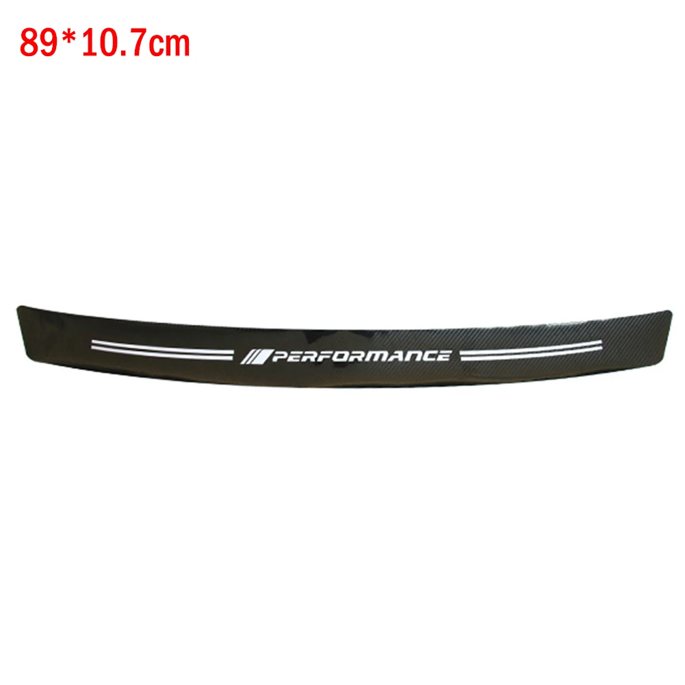 Защитная Наклейка на порог автомобиля из углеродного волокна задний бампер