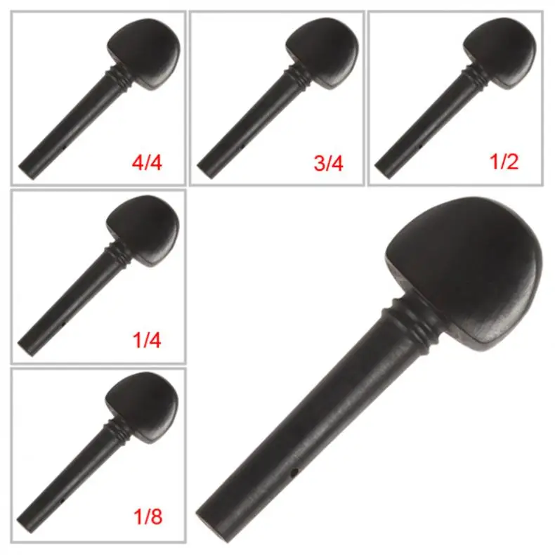 1 шт. скрипка из черного дерева Колки регулярные Тип 1/8& 1/4& 1/2& 3/4& 4/4 Размеры для Аксессуары для скрипки