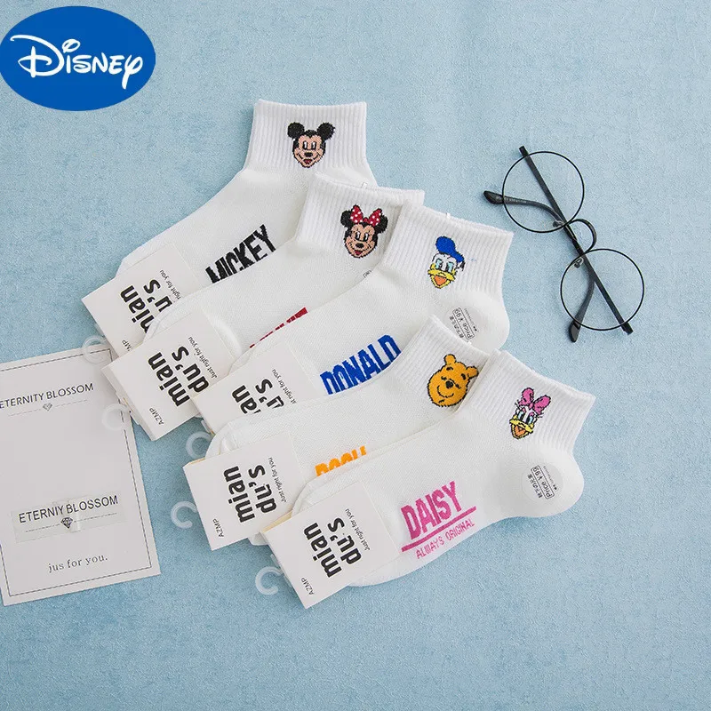 

Disney Summer Cotton Women's Socks Cute Boy Socks Cartoon Mickey Girls Short Socks