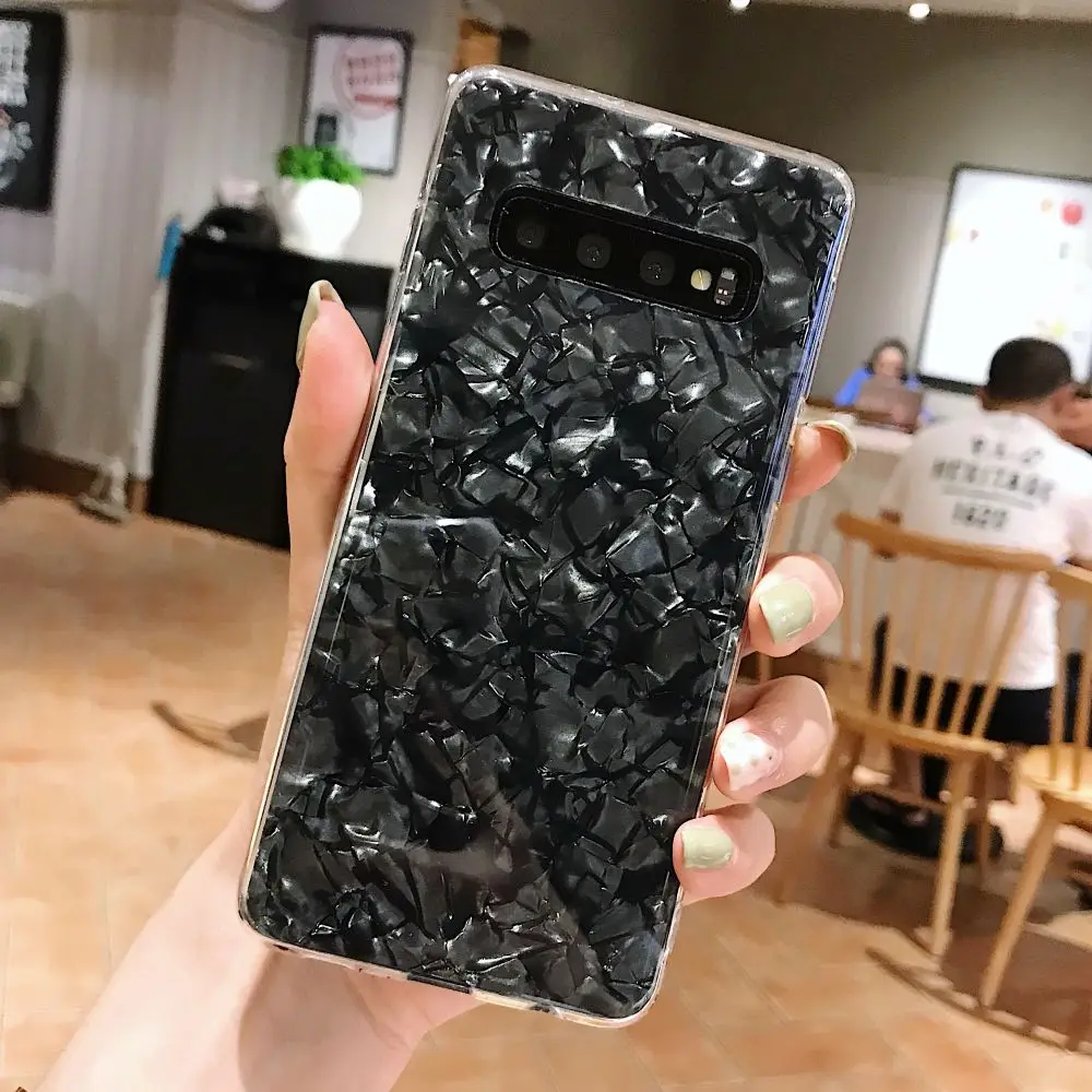 Блестящий Прозрачный чехол LAPOPNUT для телефона с рисунком Samsung Galaxy S9 S8 S10 S10e S7 Edge