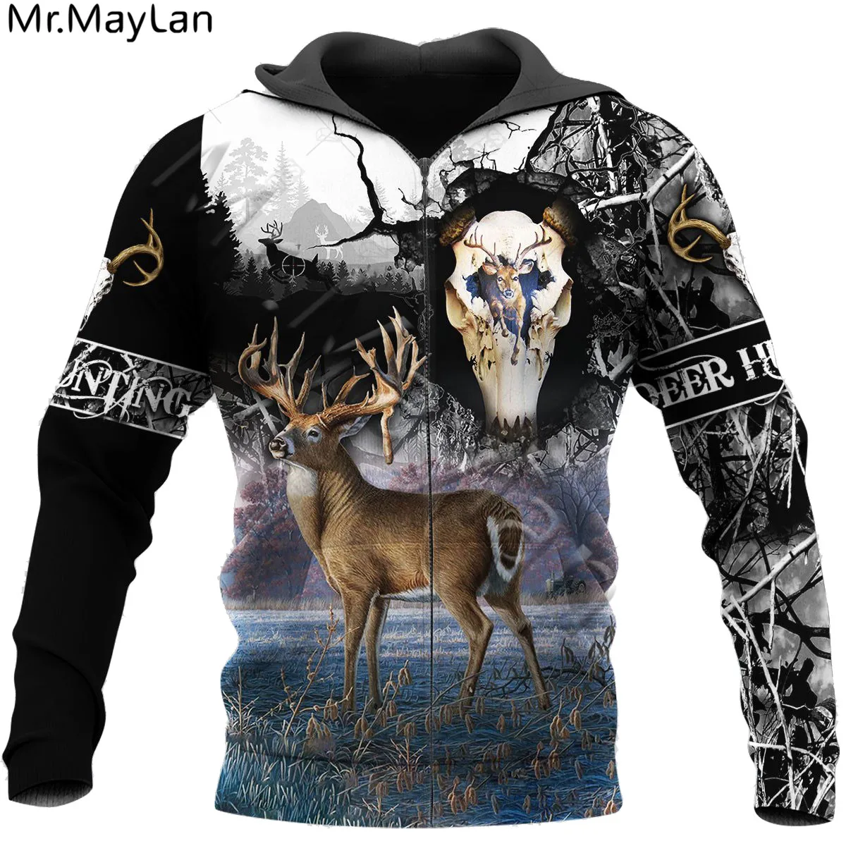 

Custom Deer Hunting 3D Printed Jacket Men/women Harajuku Hoodie Unisex Casual Streetwear Sweatshirt Pullover sudadera hombre A78