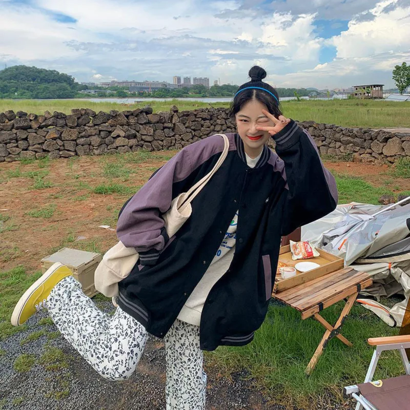 Бейсбольная куртка-гонщик куртка-бомбер для женщин 2020 одежда Униформа хиппи