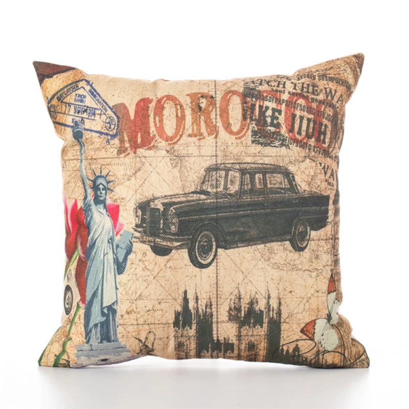 Эйфелева Башня Биг Бен наволочка льняное белье европейская Подушка с