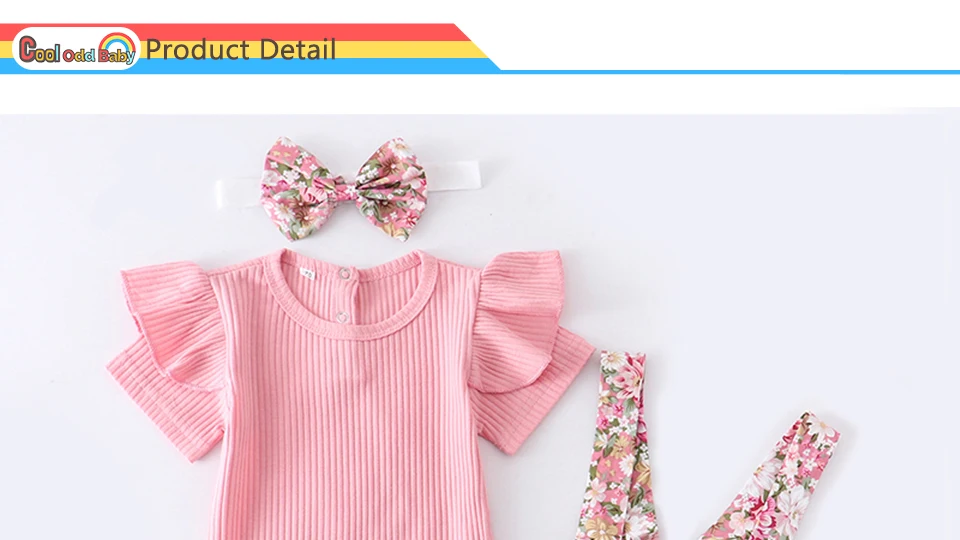 baby dress and set Summer Newborn Infant Baby Girl Clothes Set Cute Pink Floral Dress+Short Sleeve Romper Top+Headband Girls Party Clothing Outfits warm Baby Clothing Set