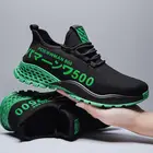 Дешевые летние технические черные кроссовки для бега, дышащие кроссовки с подушкой, Мужская сетчатая спортивная обувь, мужские кроссовки
