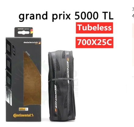 GP5000TL 700X25C Континентальный Grand Prix GP 5000 700x23/25/28C дорожный велосипед Clincher Складная шина/коробка - Цвет: GP5000TL 700X25C