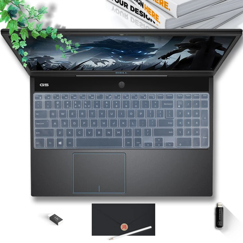 Силиконовая накладка на клавиатуру для ноутбука Dell Inspiron 15 3567 3593 - Цена: 290.7