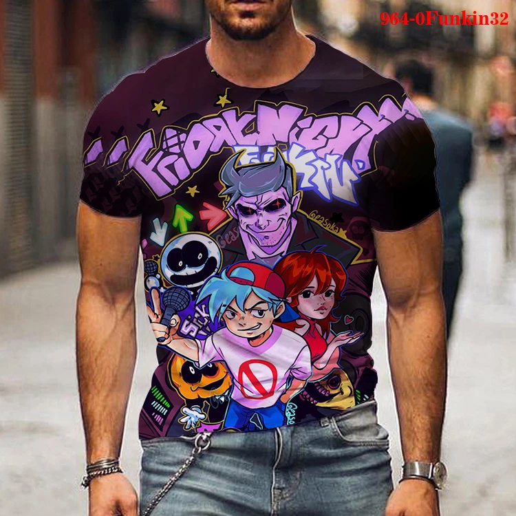 

Friday Night Funkin Cool fashion t shirt for men and women fashion tshirts print 3d t shirt summer short sleeve tshirts male boy