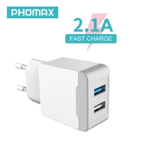 PHOMAX USB Charger Ports Wall Adapter Plug Fast Charging For Iphone Samsung Huawei Xiaomi Mobile Phone Charging Accessories