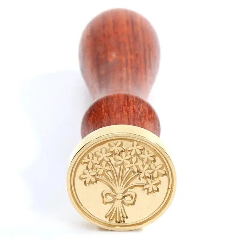 DIY Романтический восковой штамп классическая печать ретро свадьба деревянные