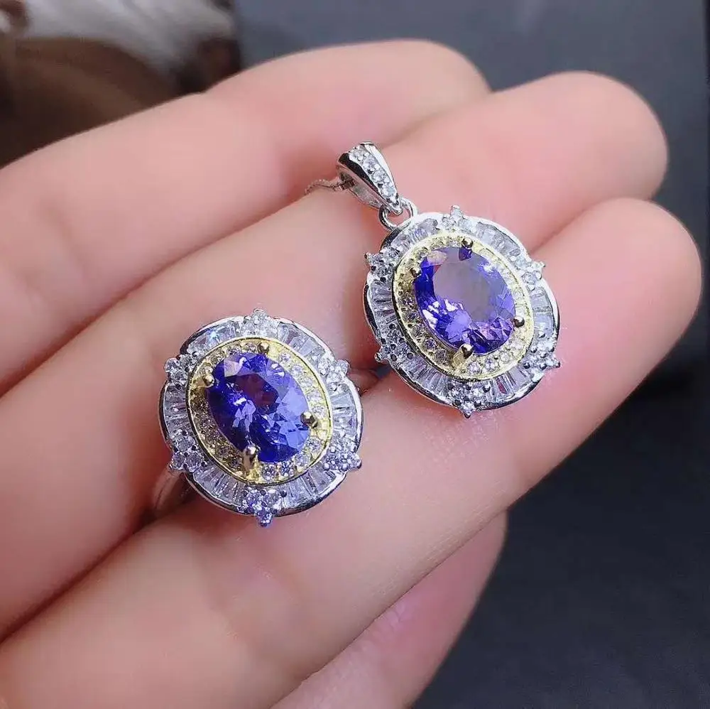 Подвеска из серебра ювелирные изделия танзанита пробы 1 шт. кольцо | Украшения и