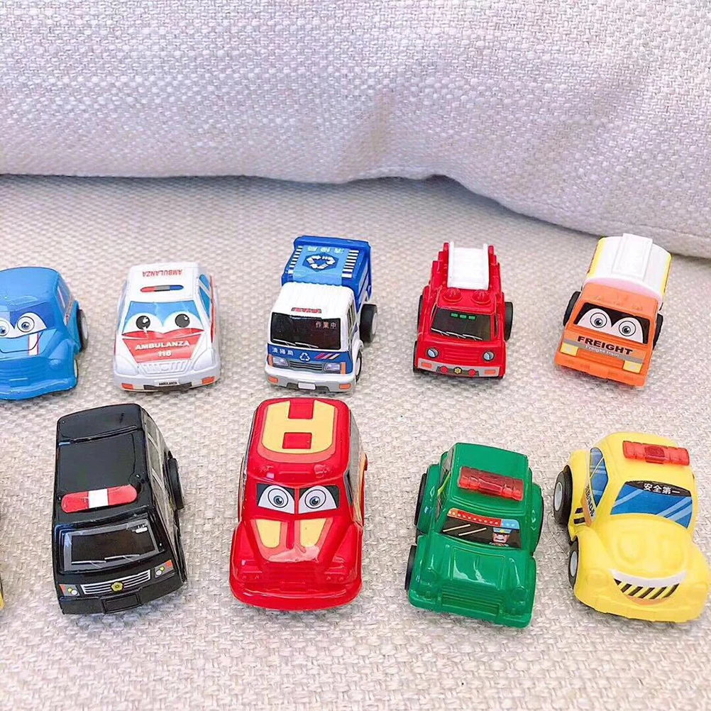12Pcs Mini Car Pull Back Toys Kids Simulation Model Vehicles Racing Gift for Children Diecast Vehicle Kid | Игрушки и хобби
