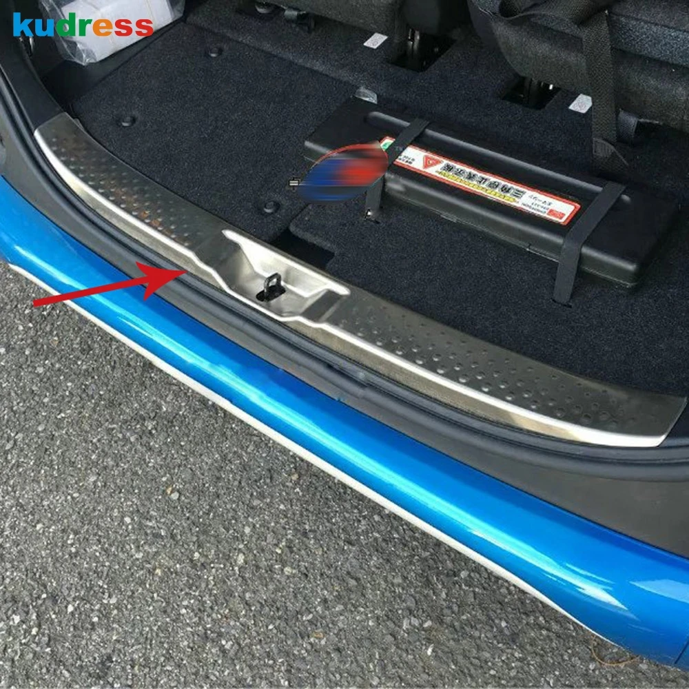 Для Toyota Sienta NHP170 2015 2016 2017 стальной ВНУТРЕННИЙ Задний бампер протектор Подоконник