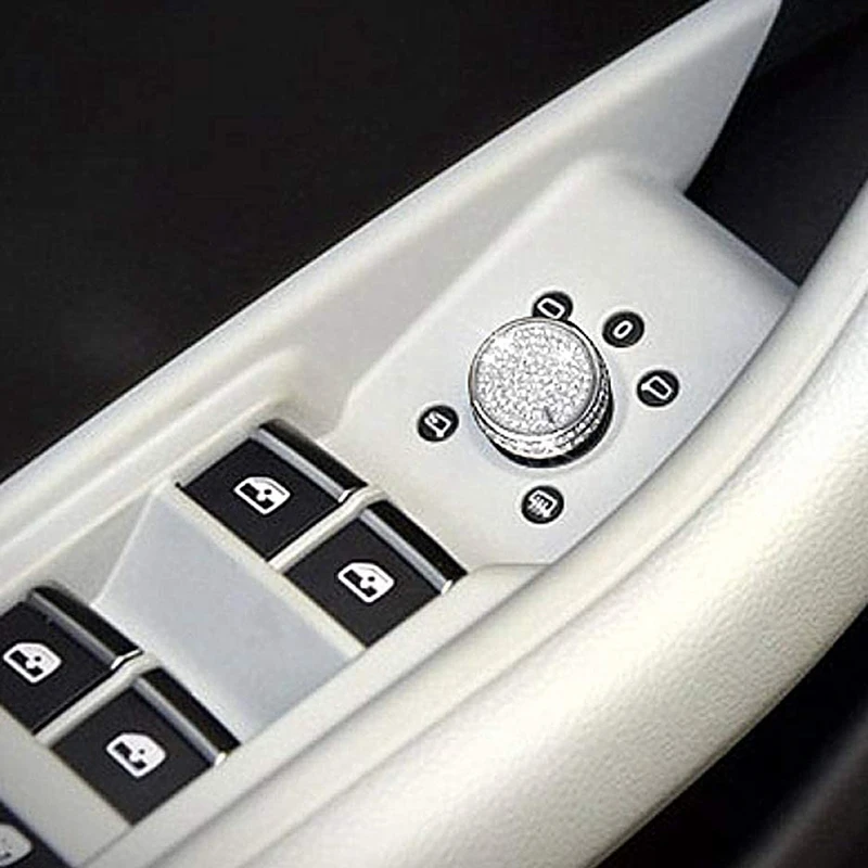 Блестящая ручка для A3 S3 Q2 регулировки зеркала заднего вида Стразы декоративная