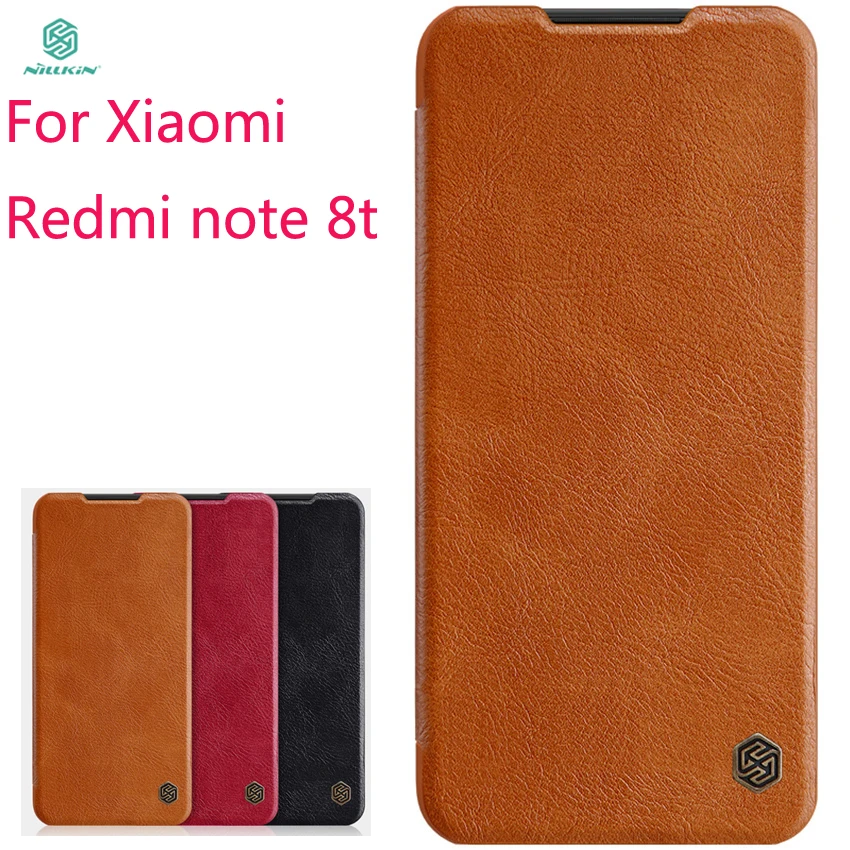 

Новинка 2019, чехол для Xiaomi Redmi Note 8t, чехол NILLKIN из искусственной кожи, флип-кейс для Xiaomi Redmi Note 8t, чехол-кошелек, кожаный чехол
