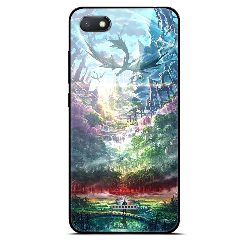 1 For Xiaomi Redmi 6A Case Cover Luxury Tempered Glass Case Phone Cover For Xiomi Redmi 6A 6 A A6 Phone Back Fundas Redmi 6A Case - Цвет: 1