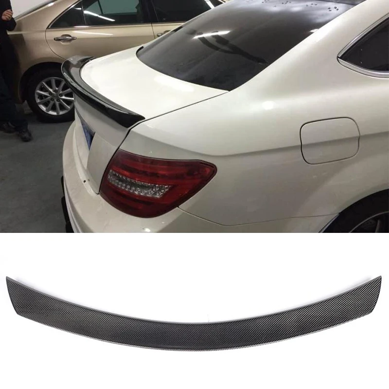 Автомобильный задний спойлер из углеродного волокна для Mercedes Benz C Class W204 C180 C200 C250