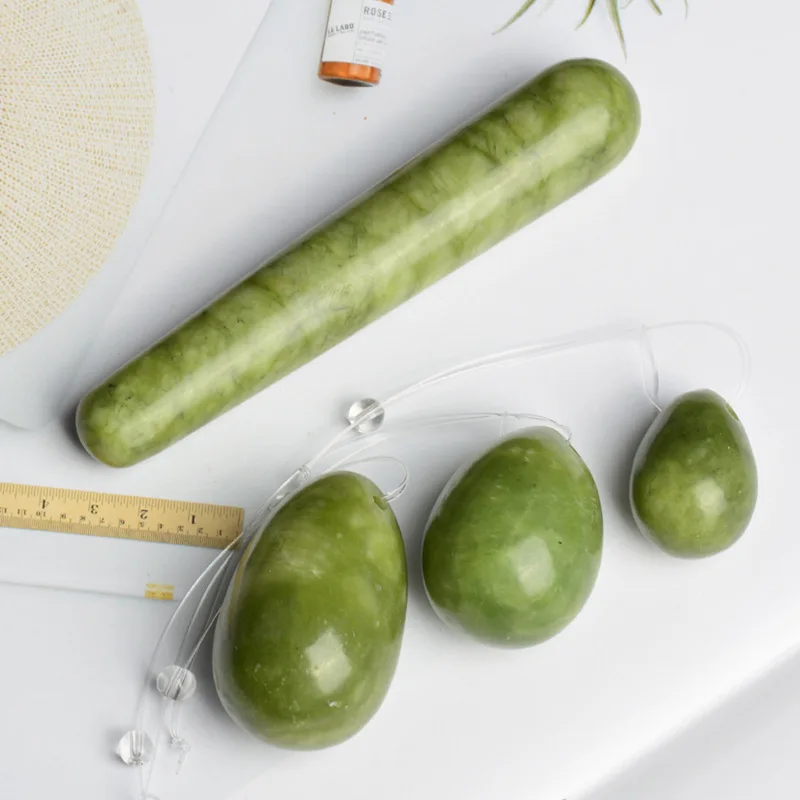 Яйцо Йони из натурального нефрита Вагинальные мышцы подтяжка шарик Бен-ва для