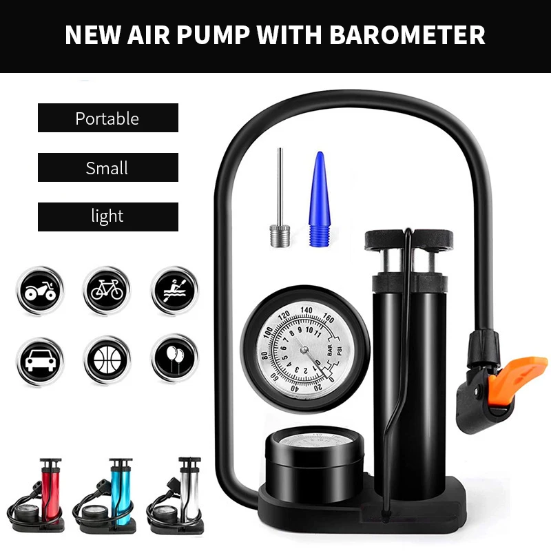 Ультра-светильник велосипедный насос Портативный Велосипедный спорт ножной