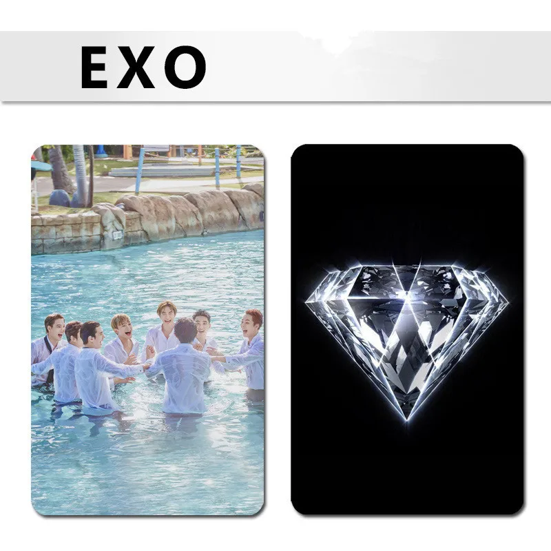 20 шт./компл. Kpop группа EXO Гавайский Подарок Фото двухсторонняя маленькая карточка