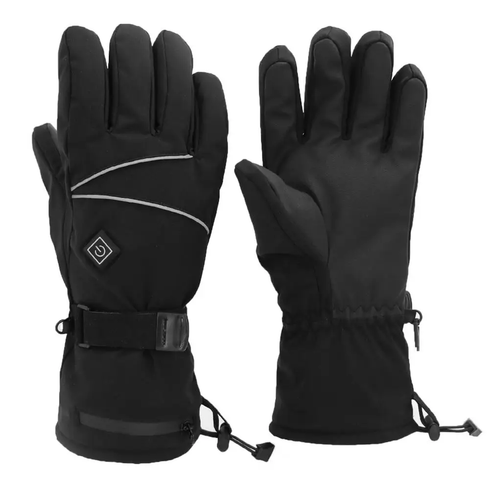 

Winter Electric Heated Gloves 3 Speed Temperature Adjustment Glove Touch Screen Thermal Battery Box Gloves For Cycling Camping