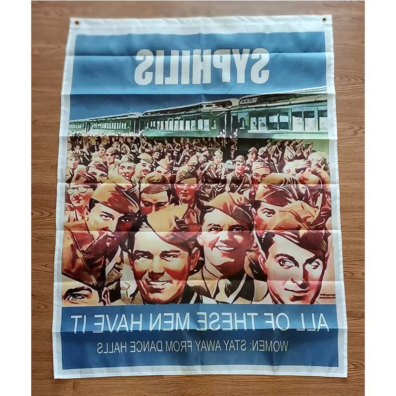2 мировая война плакат флаг 3 фута * 5 футов (90*150 см) размер рождественские