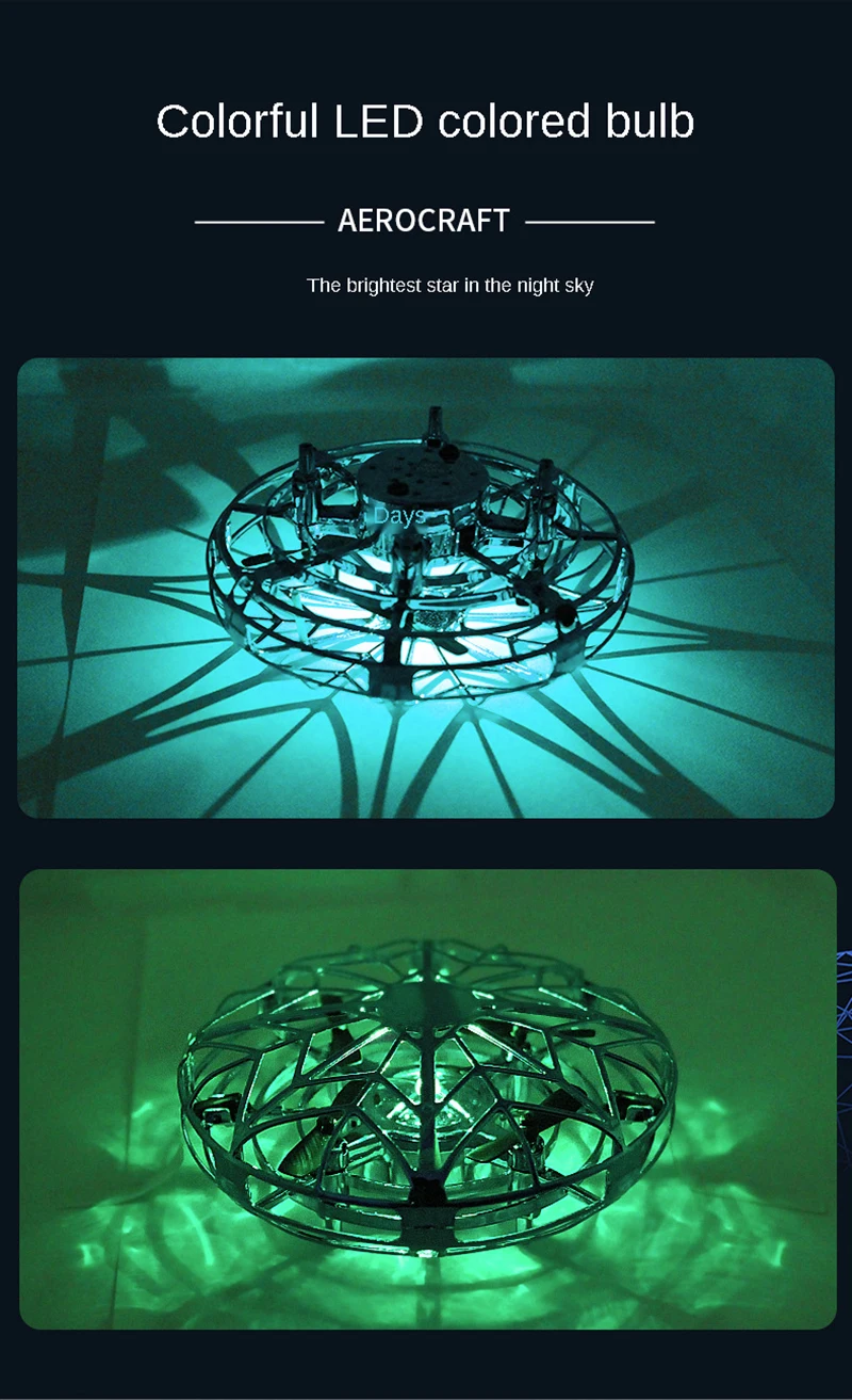 Мини Дрон НЛО игрушки инфракрасный датчик управления летающий самолет