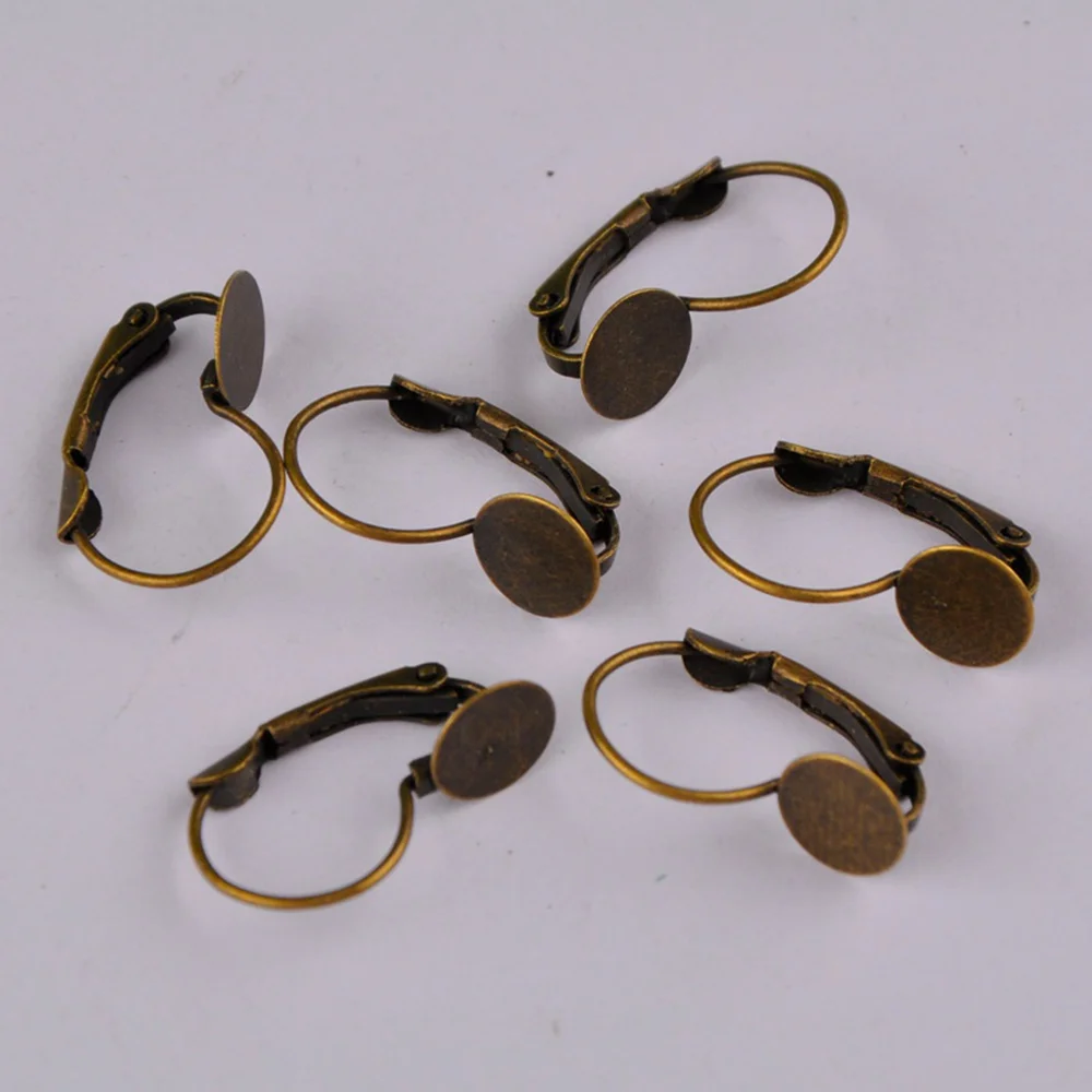 Заготовки для сережек под античную бронзу 8 мм 1000 шт. | Украшения и аксессуары