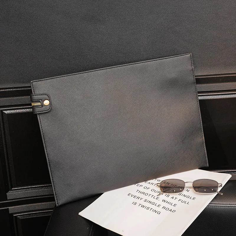 

Luxury Men Clutch Bag Fashion Business Clutch Bag For Men Trendy Super Thin Envelope Bag Clutches Male A4 Briefcase Bag For Ipad