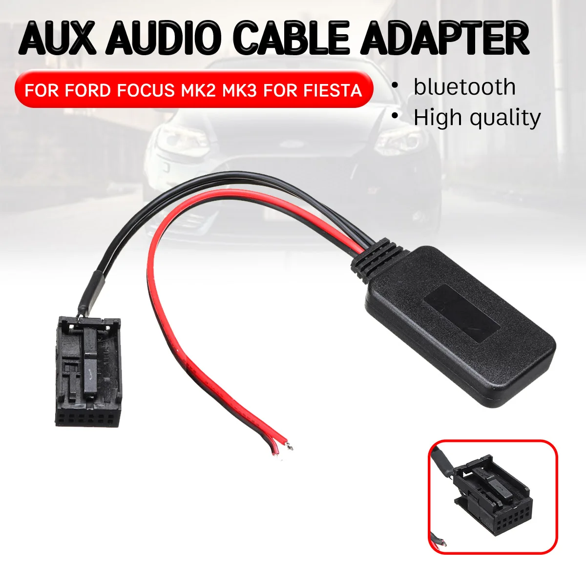 Bluetooth Aux приемник Кабельный адаптер головное устройство интерфейс для Ford Focus Mk2 MK3